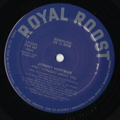 Johnny Hartman - And I Thought About You (FSR-567) 1987 SPA Fresh Sound Records｜中古LP