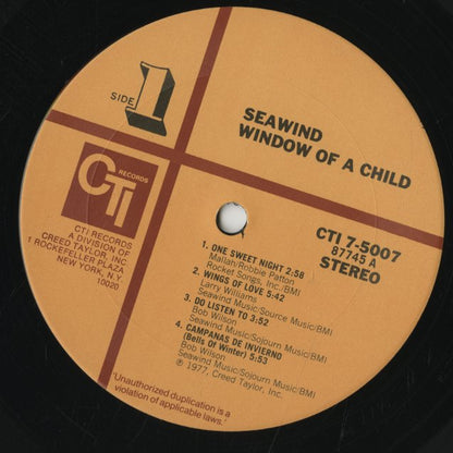 Seawind / シーウィンド / Window Of A Child (CTI 7-5007)