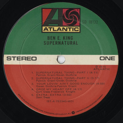 Ben E. King - Supernatural (SD18132) 1975 US Atlantic｜中古LP