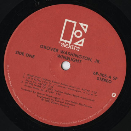 Grover Washington Jr. / グローヴァー・ワシントン・ジュニア / Winelight (6E-305) USオリジナル盤