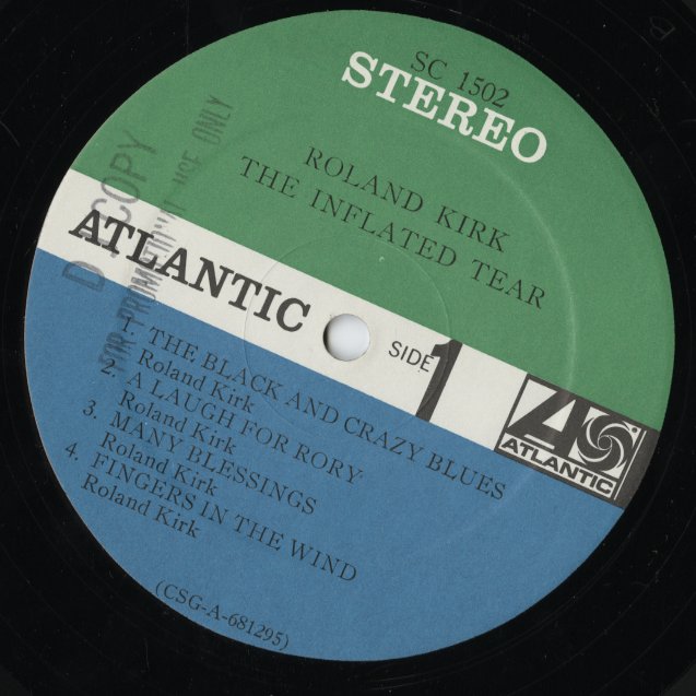 Roland Kirk / ローランド・カーク / The Inflated Tear (SD 1502)