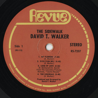 David T. Walker - The Sidewalk (RS 7207) 1968 US Revue｜中古LP