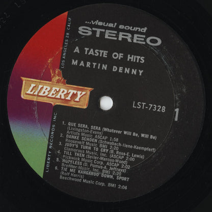 Martin Denny - A Taste Of Hits (LST-7328) 1964 US Liberty STEREO｜中古LP