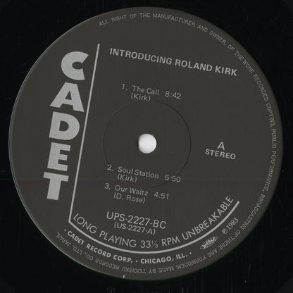 Roland Kirk - Introducing Roland Kirk (UPS-2227-BC) 1983 JPN Cadet / Baybridge Records｜中古LP