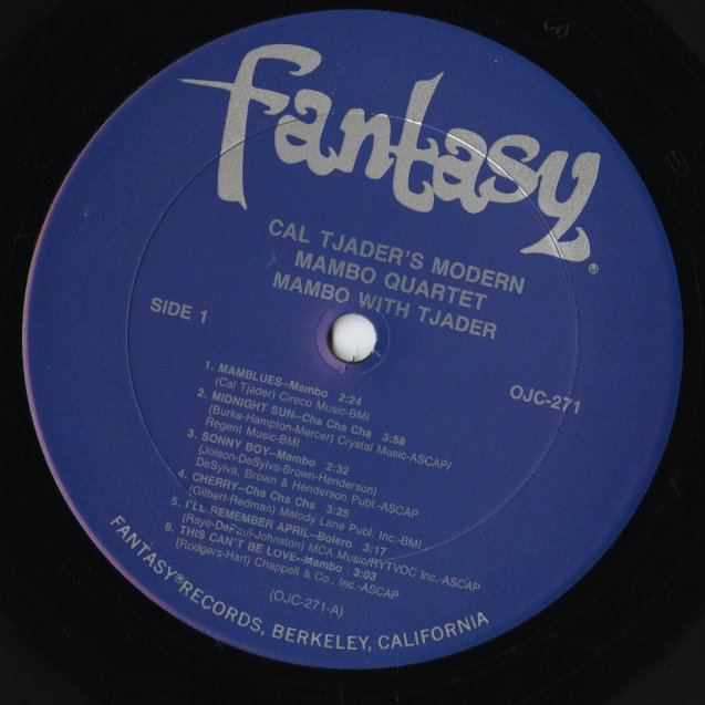Cal Tjader / カル・ジェイダー / Mambo With Tjader (OJC-271)