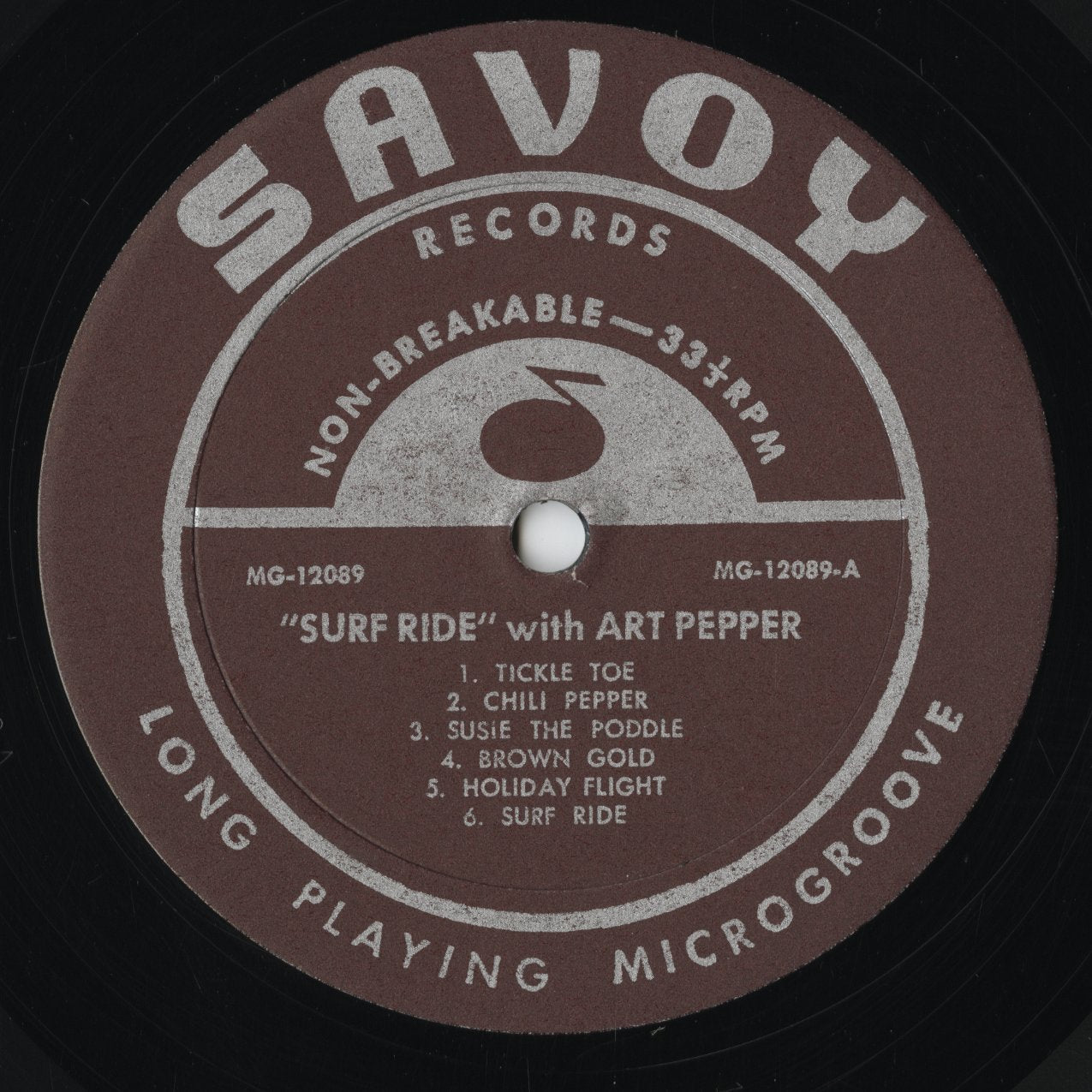 Art Pepper - Surf Ride (MG 12089) LP Mid 1970's US Savoy｜中古LP