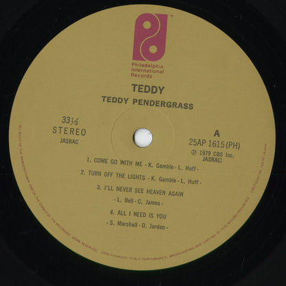Teddy Pendergrass - Teddy (25AP 1615) 1979 JPN Philadelphia International｜中古LP