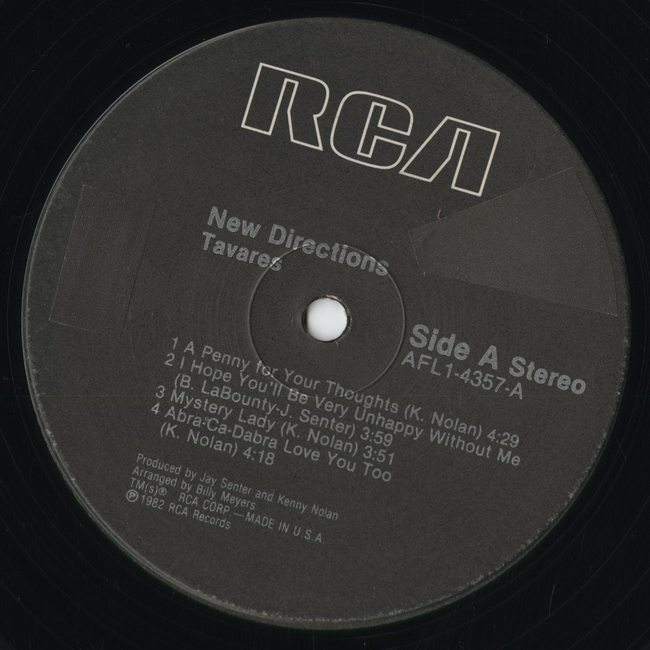 Tavares - New Directions (AFL1-4357) 1982 US RCA｜中古LP