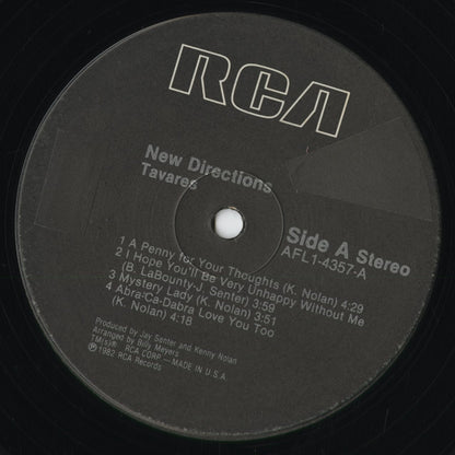 Tavares - New Directions (AFL1-4357) 1982 US RCA｜中古LP