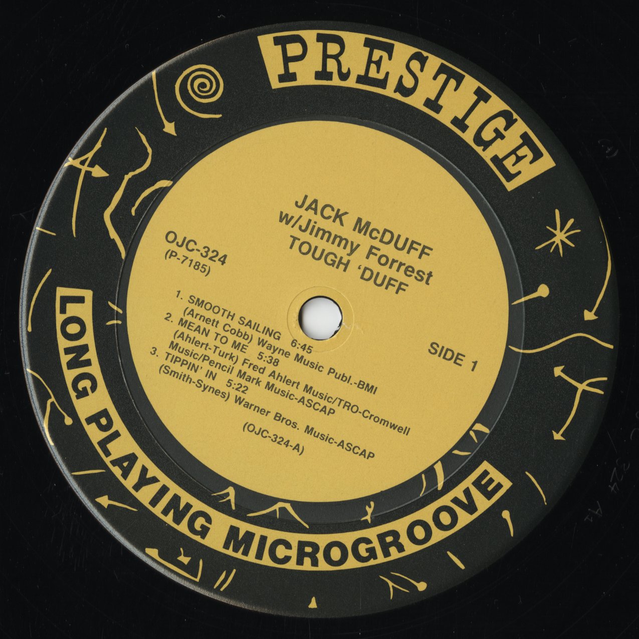 Brother Jack McDuff - Tough 'Duff (OJC-324) 1988 US Prestige / OJC｜中古LP