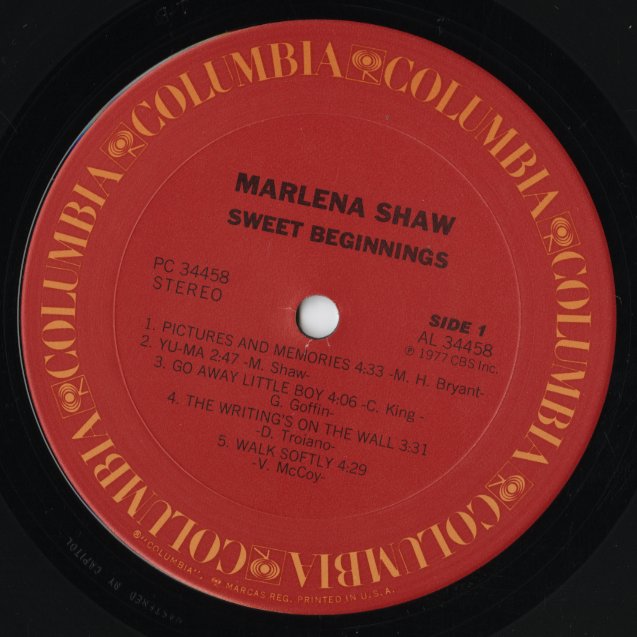 Marlena Shaw / マリーナ・ショウ / Sweet Beginnings (PC 34458