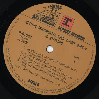 Jo Stafford / ジョー・スタッフォード / Getting Sentimental Over Tommy Dorsey (P-6156R)