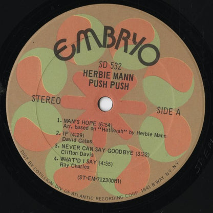 Herbie Mann / ハービー・マン / Push Push (SD532)