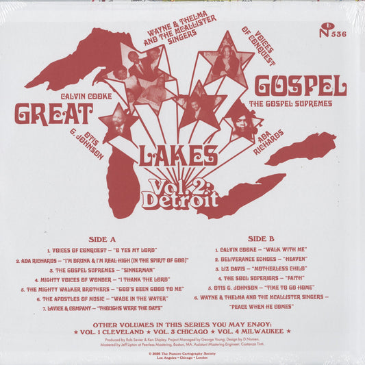 V.A. – Great Lakes Gospel - Vol. 2 : Detroit (N536) 2026 US Numero Group | 新品LP back