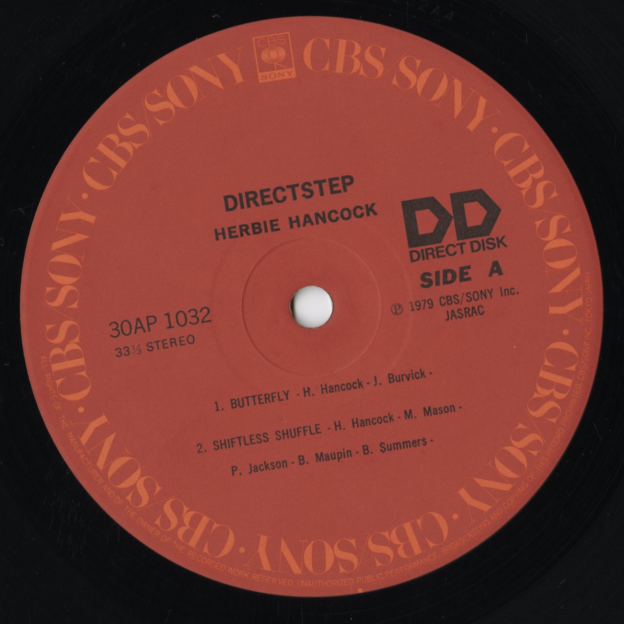 Herbie Hancock Directstep LP 中古レコード | JPN CBS Sony