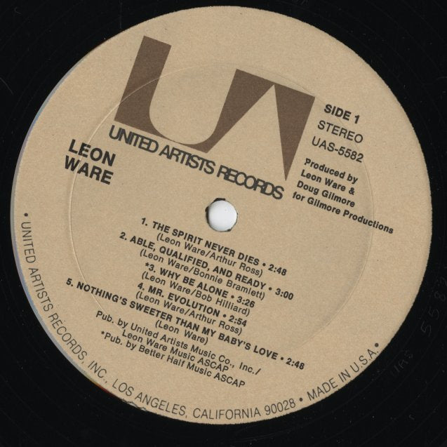 Leon Ware / レオン・ウェア / Leon Ware (1972) (UAS 5582)