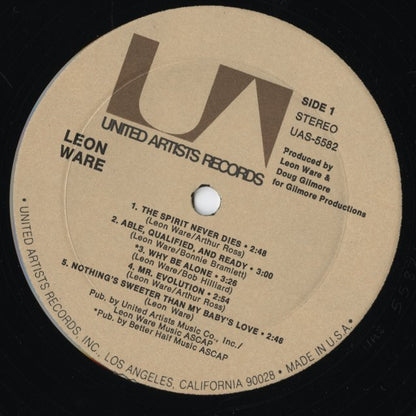 Leon Ware / レオン・ウェア / Leon Ware (1972) (UAS 5582)