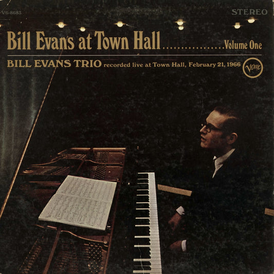 Bill Evans - Bill Evans At Town Hall Volume One (V6-8683) 1967 US Verve｜中古LP
