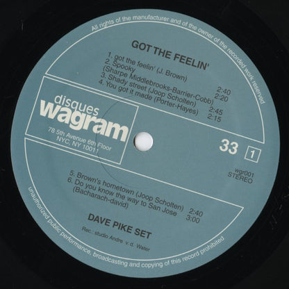 The Dave Pike Set / デイヴ・パイク / Got The Feelin' (WGR001)