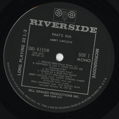 Abbey Lincoln - That's Him! (SMJ-6155M) 1976 JPN Riverside｜中古LP