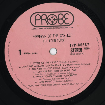 Four Tops - Keeper Of The Castle (IPP-80687) 1972 JPN Probe｜中古LP