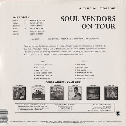The Soul Vendors - On Tour (CLDLP-7019) 2026 US Studio One｜新品LP