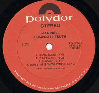 Mandrill - Composite Truth (PD 5043) 1973 US Polydor｜中古LP