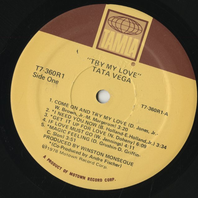 Tata Vega / タータ・ヴェガ / Try My Love (T7-360R1)