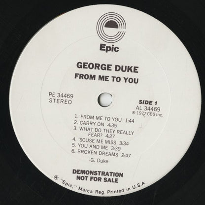 George Duke / ジョージ・デューク / From Me To You (PE 34469)