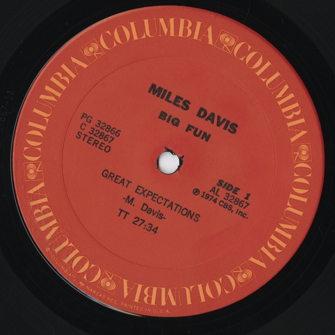 Miles Davis / Big Fun (PG 32866) 2LP 1974 US Columbia｜中古LP