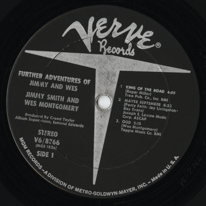 Jimmy Smith And Wes Montgomery / ジミー・スミス　ウェス・モンゴメリー / Further Adventures Of Jimmy And Wes (V6-8766)
