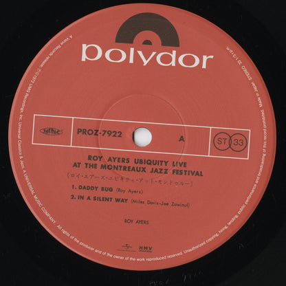 Roy Ayers - Live At The Montreux Jazz Festival (PROZ-7922) LP 2026 JPN Polydor - Project Re:Vinyl｜新品LP label