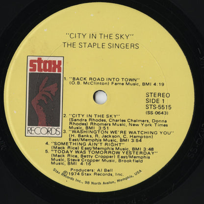 The Staple Singers - City In The Sky (STS-5515) 1974 US Stax｜中古LP