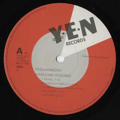 Haruomi Hosono - Philharmony (YLR-28001) LP 1982 JPN YEN Records｜中古LP