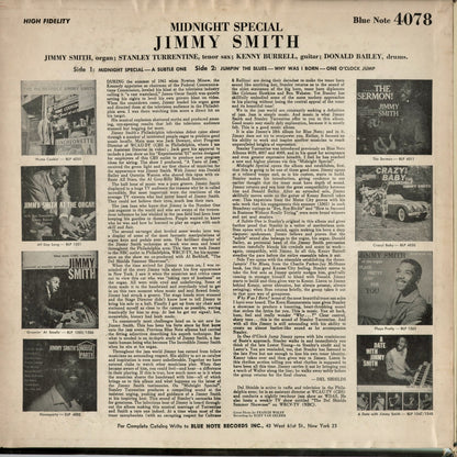 Jimmy Smith - Midnight Special (BLP-4078) 1961 US Blue Note｜中古LP