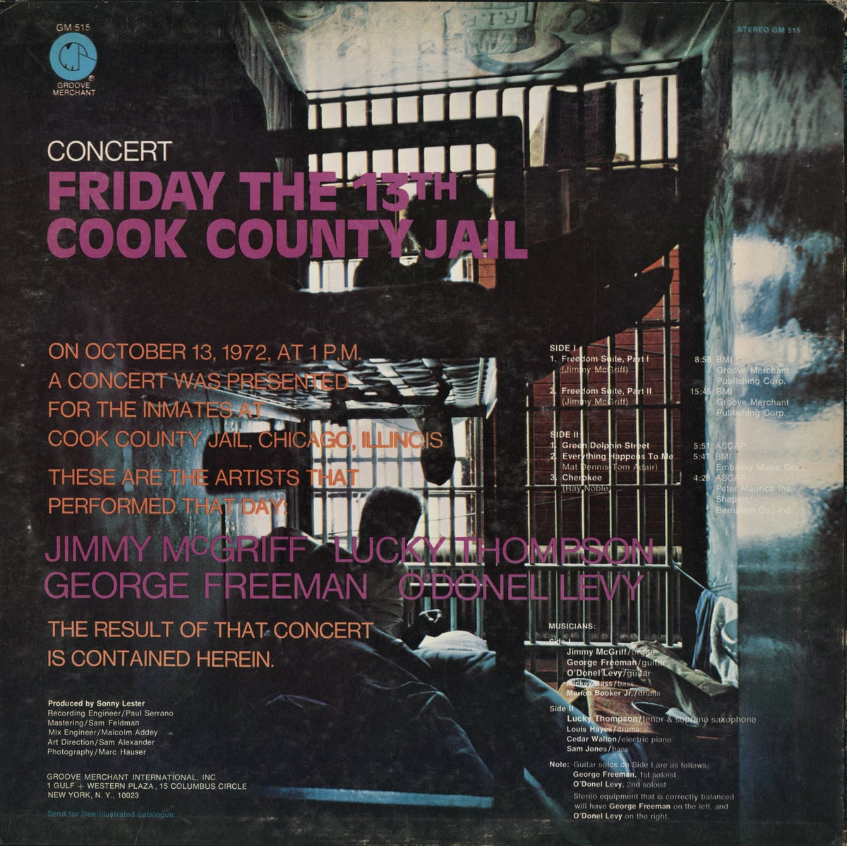 Jimmy McGriff - Friday The 13th Cook County Jail (GM 515) 1973 US Groove Merchant｜中古LP
