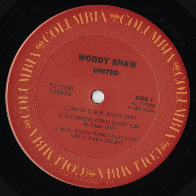 Woody Shaw - United (PC 37390) LP 1981 US Columbia｜中古LP