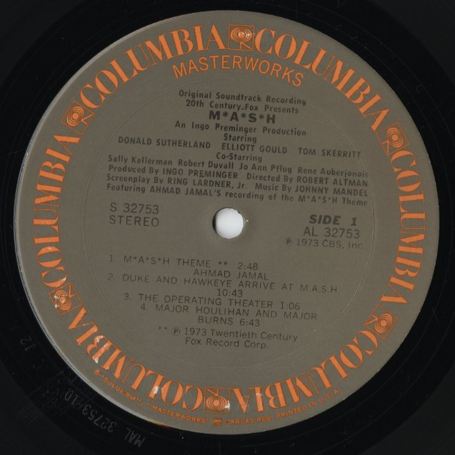 Johnny Mandel / ジョニー・マンデル / M*A*S*H* -OST (S32753)