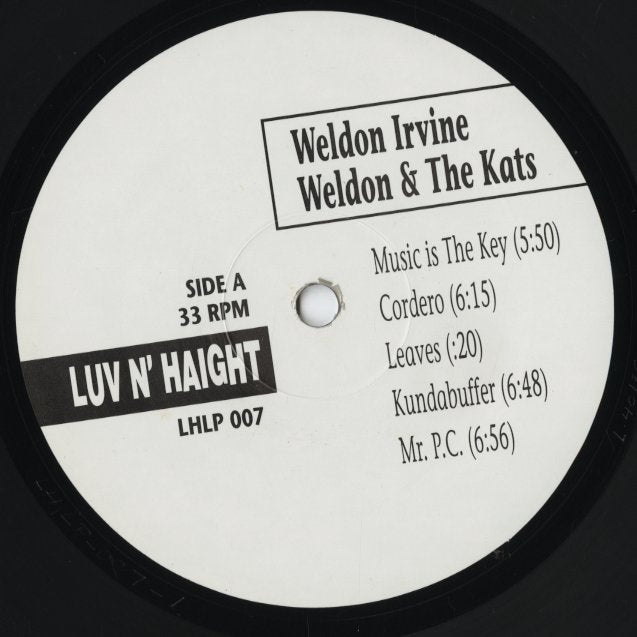 Weldon Irvine - Weldon & The Kats (LHLP007) LP 1992 US Luv N' Haight｜中古LP