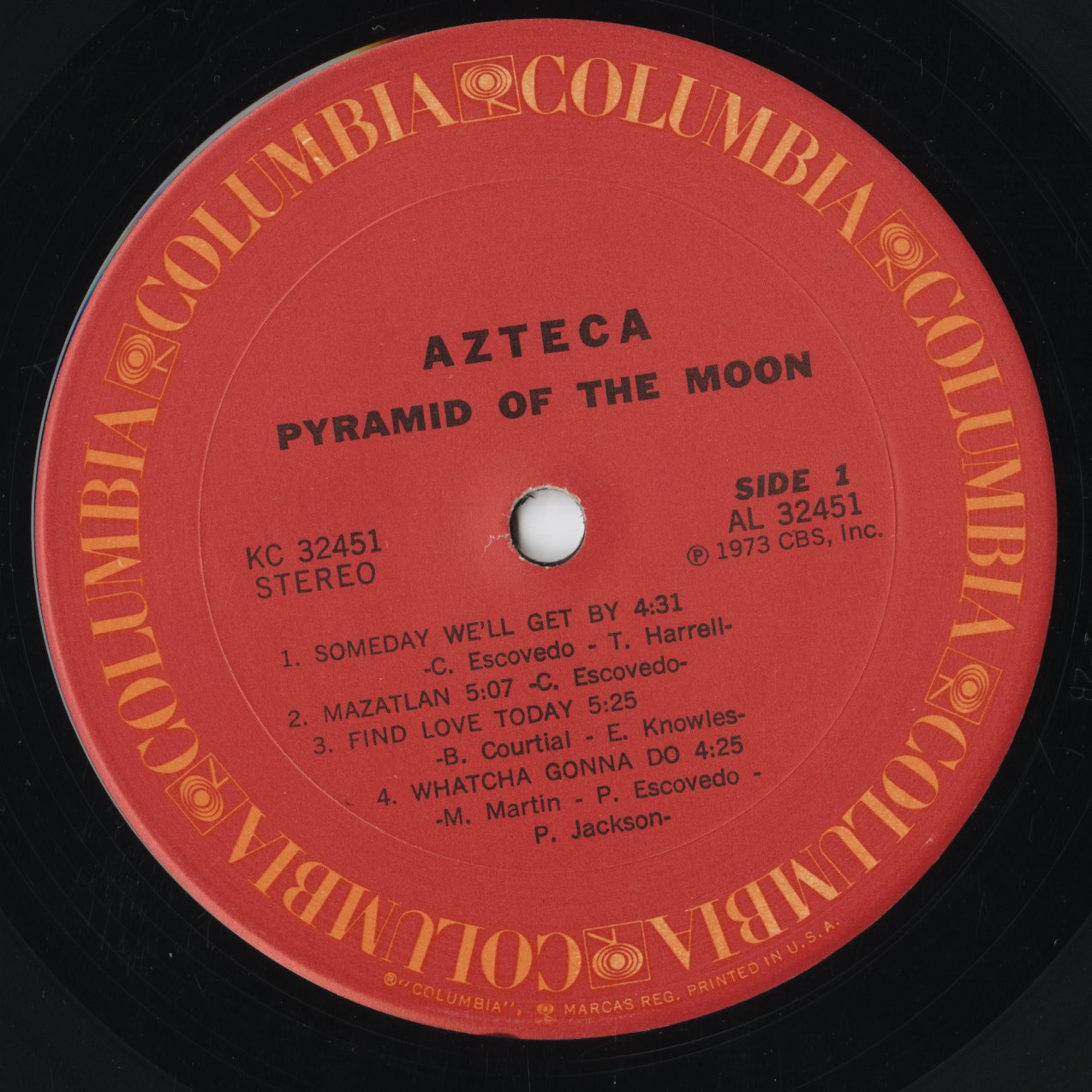 Azteca - Pyramid Of The Moon (KC 32451) 1973 US Columbia｜中古LP