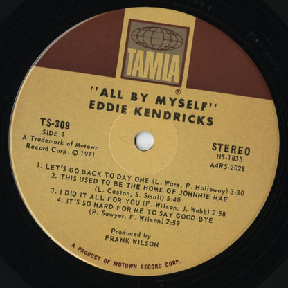 Eddie Kendricks / エディ・ケンドリクス / All By Myself (TS-309)