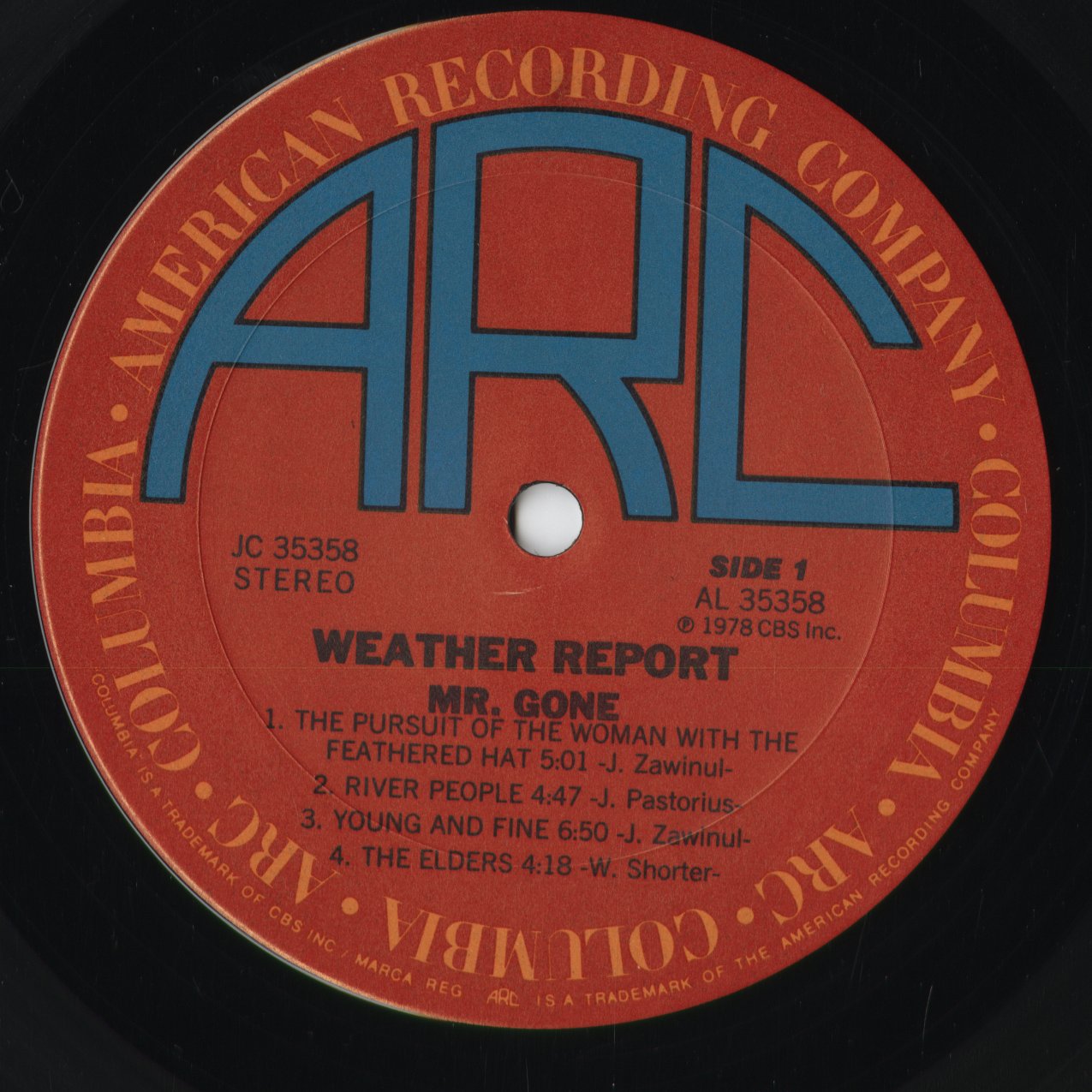 Weather Report - Mr. Gone (JC35358) 1978 US Columbia / ARC｜中古LP