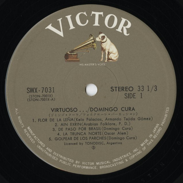 Domingo Cura / ドミンゴ・クーラ / Virtuoso (SWX-7031)