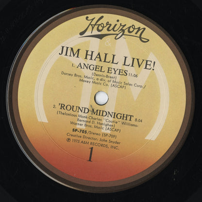 Jim Hall - Jim Hall Live! (SP-705) LP 1975 US A&M｜中古LP