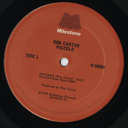 Ron Carter - Piccolo (M-55004) 2LP 1977 US Milestone｜中古LP