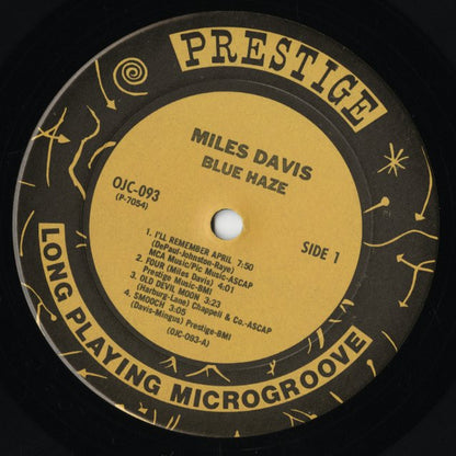 Miles Davis / マイルス・デイヴィス / Blue Haze (OJC-093)