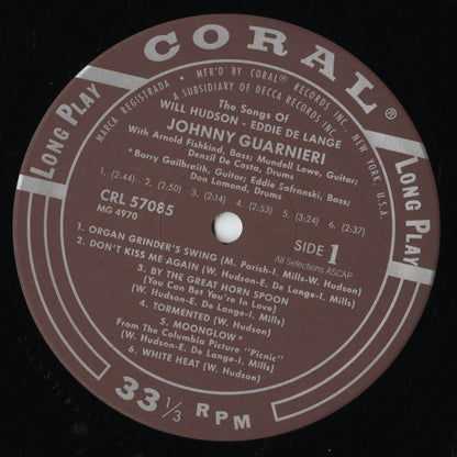 Johnny Guarnieri / ジョニー・ガルニエリ / The Songs Of Will Hudson & Eddie De Lange (MVJJ-30024)