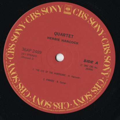 Herbie Hancock - Quartet (36AP 2488~9) 1983 JPN CBS/Sony｜中古LP