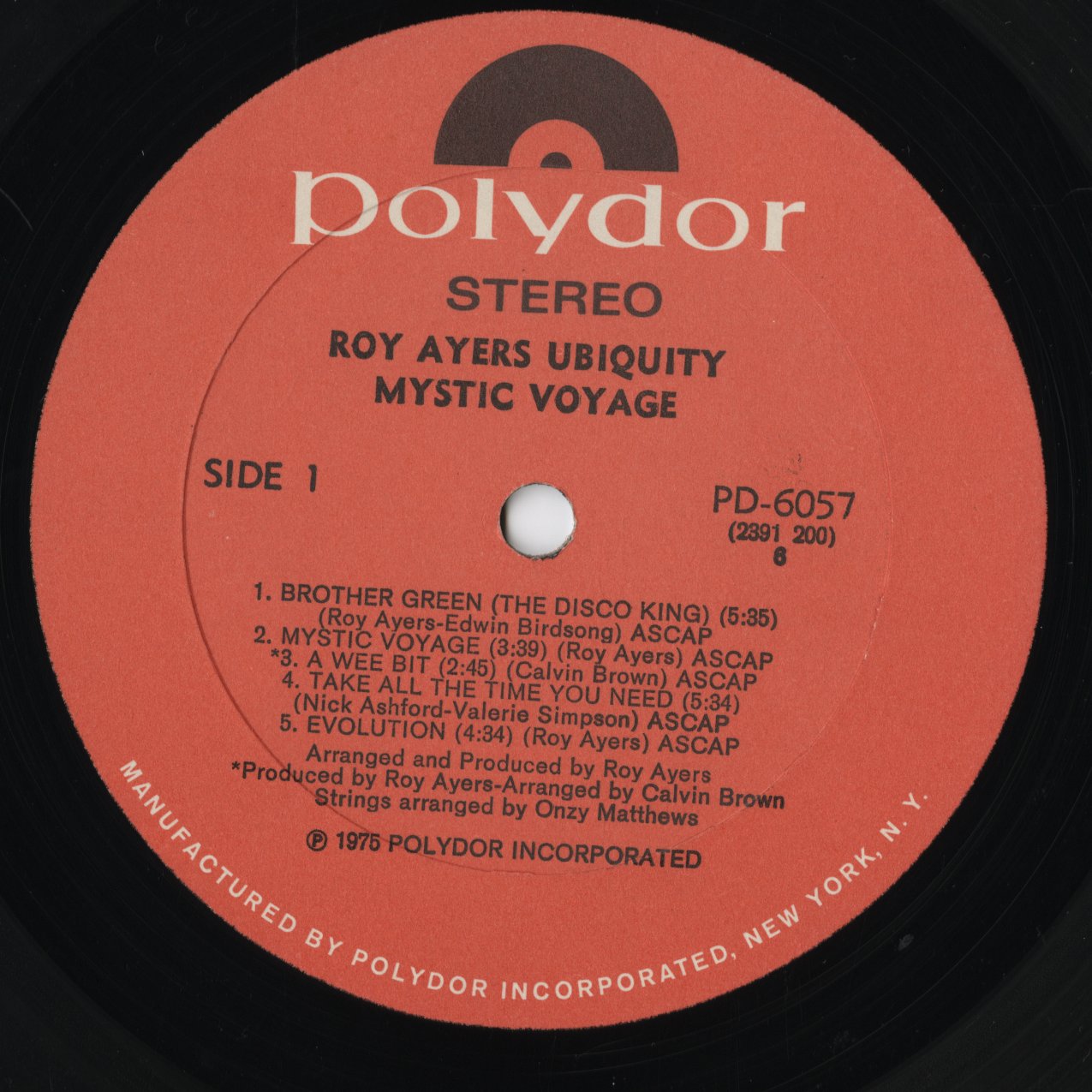 Roy Ayers / ロイ・エアーズ / Mystic Voyage (PD-6057)