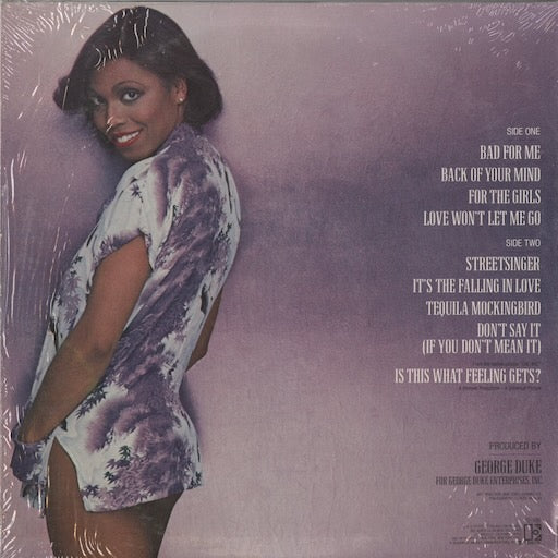 Dee Dee Bridgewater - Bad For Me (6E-188) LP 1979 US Elektra｜中古LP back